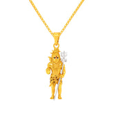 22k Yellow Gold Shiva Religious Large Pendants with gold weight of 4.32g